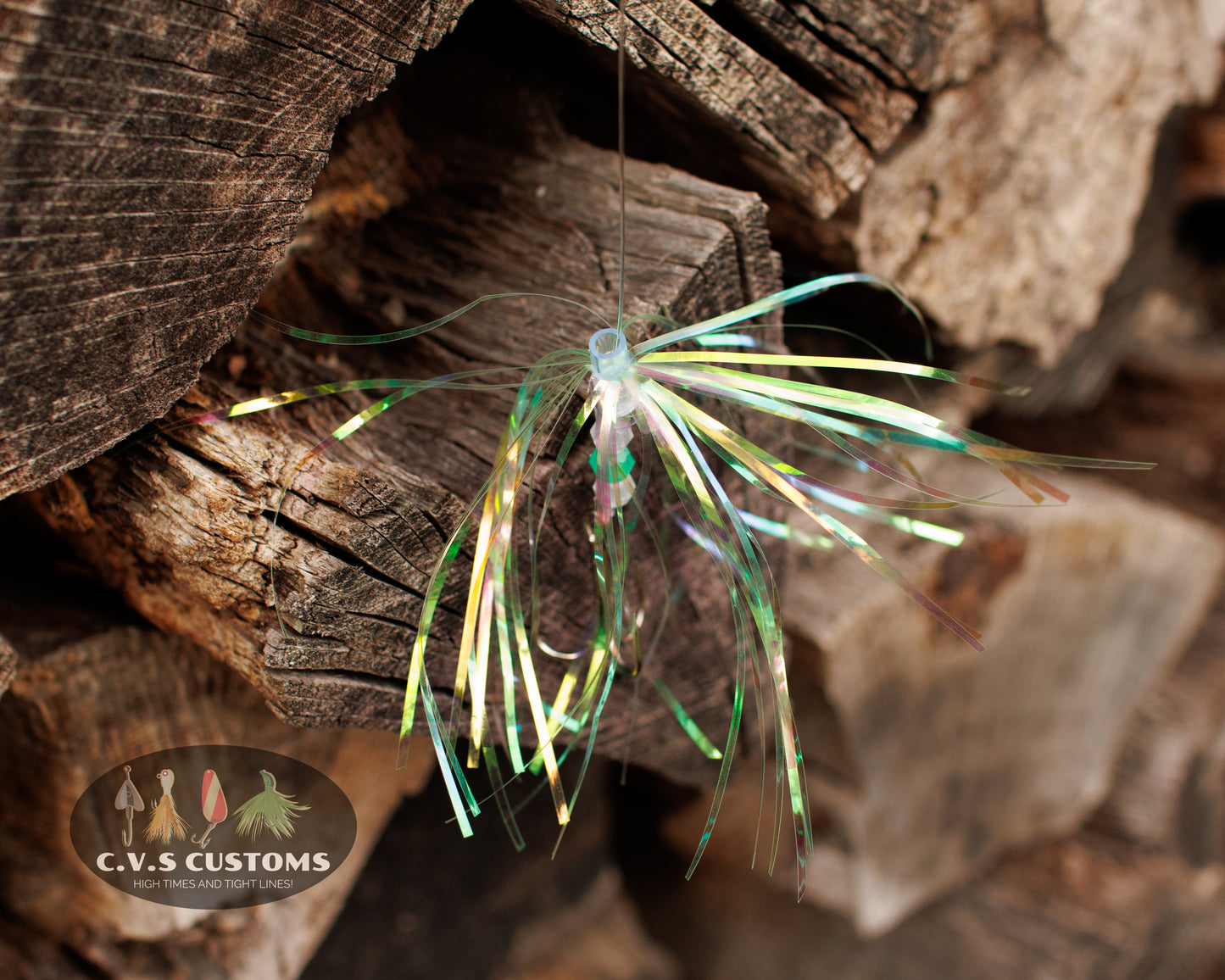 C.V.S Customs Salmon Fly Pearly Green 18" Leader
