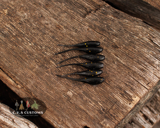 C.V.S Customs Black Panfish Plastic (6 pack)