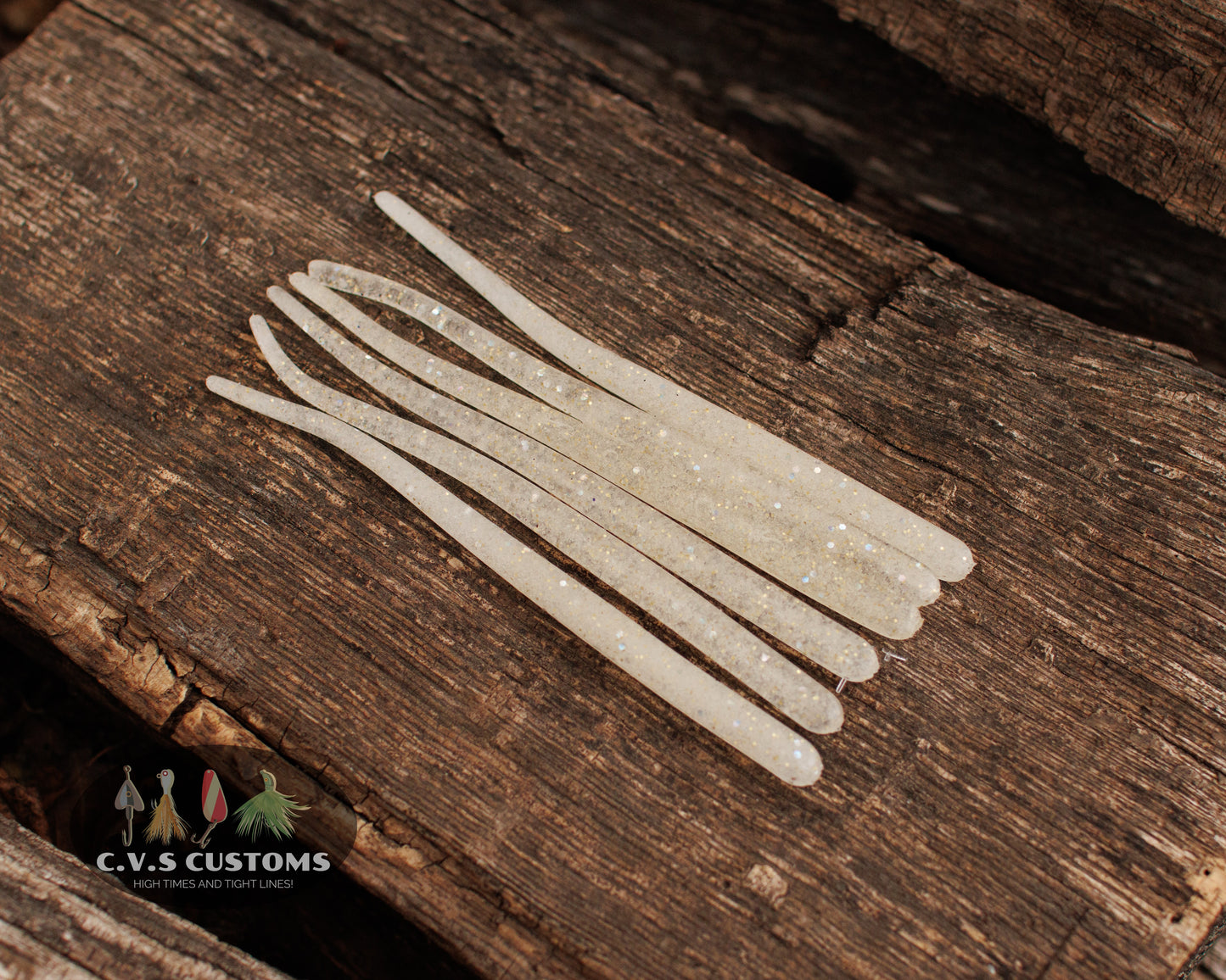 C.V.S Customs Natural drop shot worm 4.5" (6 pack)