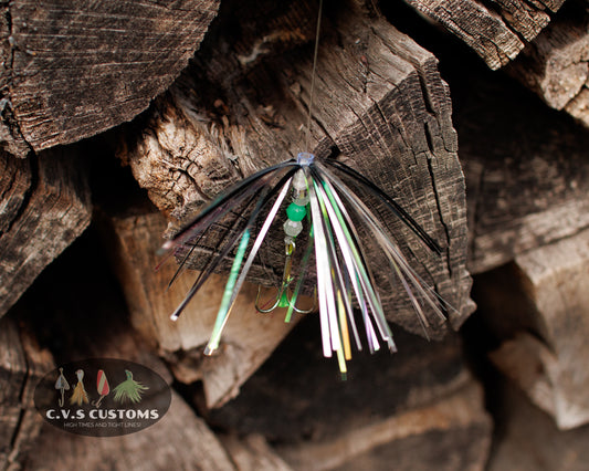 C.V.S Customs Salmon Fly Green Pepper 18" Leader