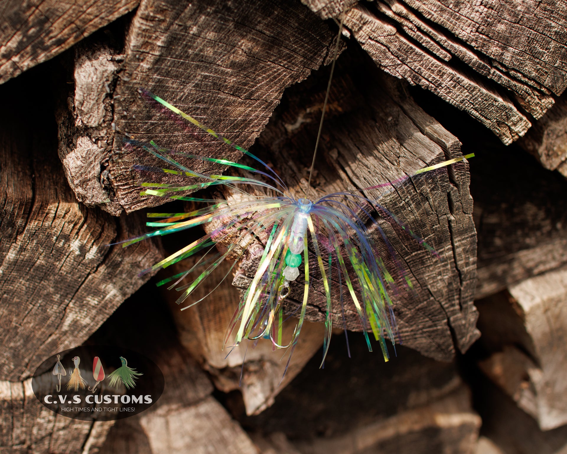 C.V.S Customs Salmon Fly Pearly Blue and Pearly Green 18